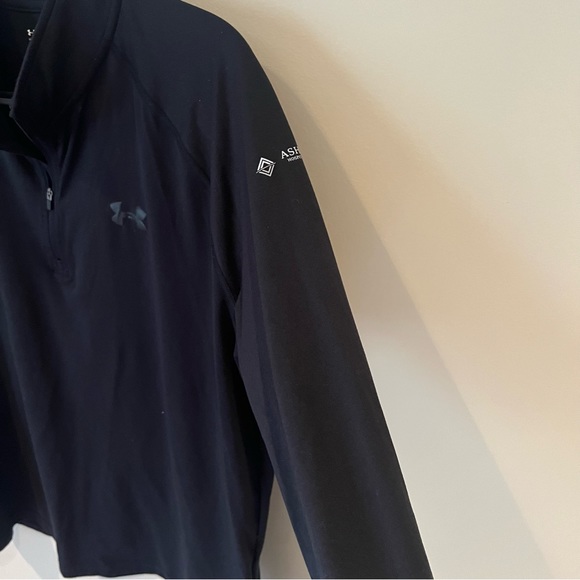 Under Armour Black Collared Zip Up Heat Gear Pullover | L - Picture 5 of 7